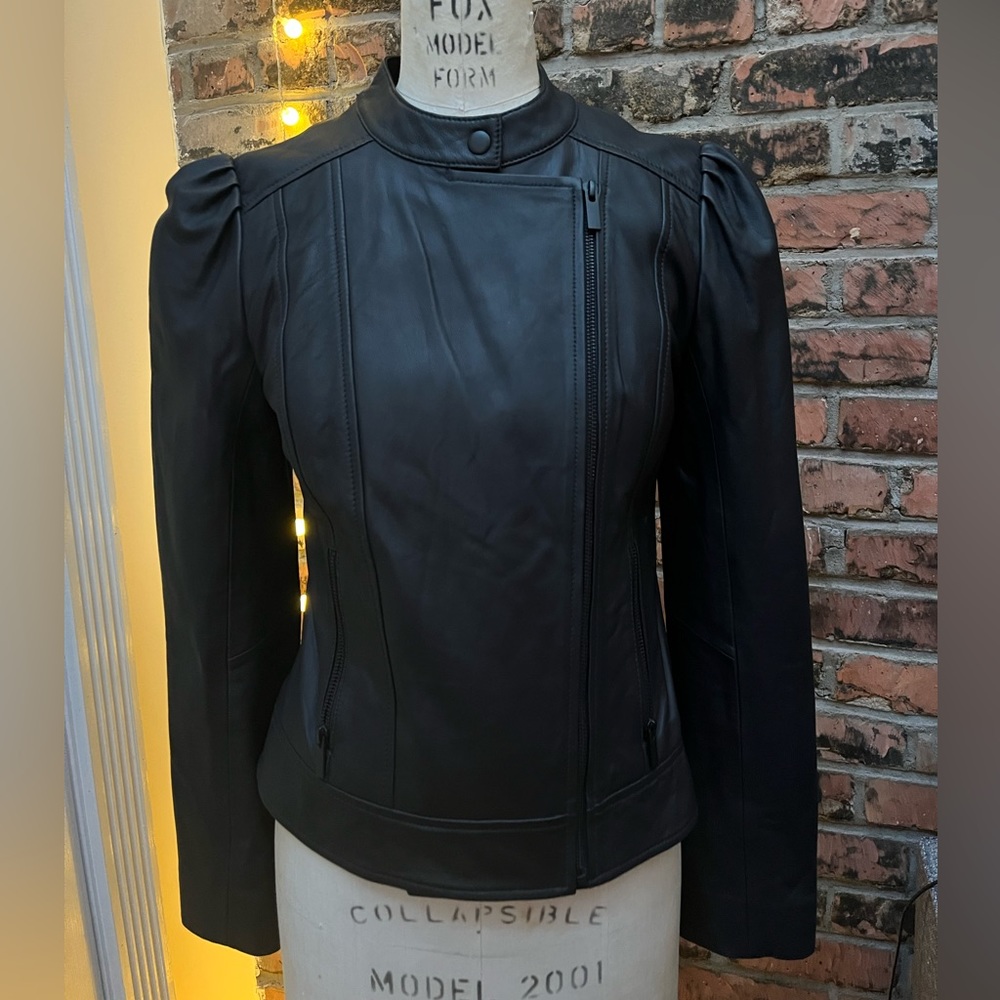 Halogen real leather jacket size S